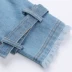 Ngôi sao Guli Nazha cùng phong cách quần áo phụ nữ thu đông mới 2020 Xu hướng áo khoác gió denim dài trung bình giản dị của Hàn Quốc - Trench Coat