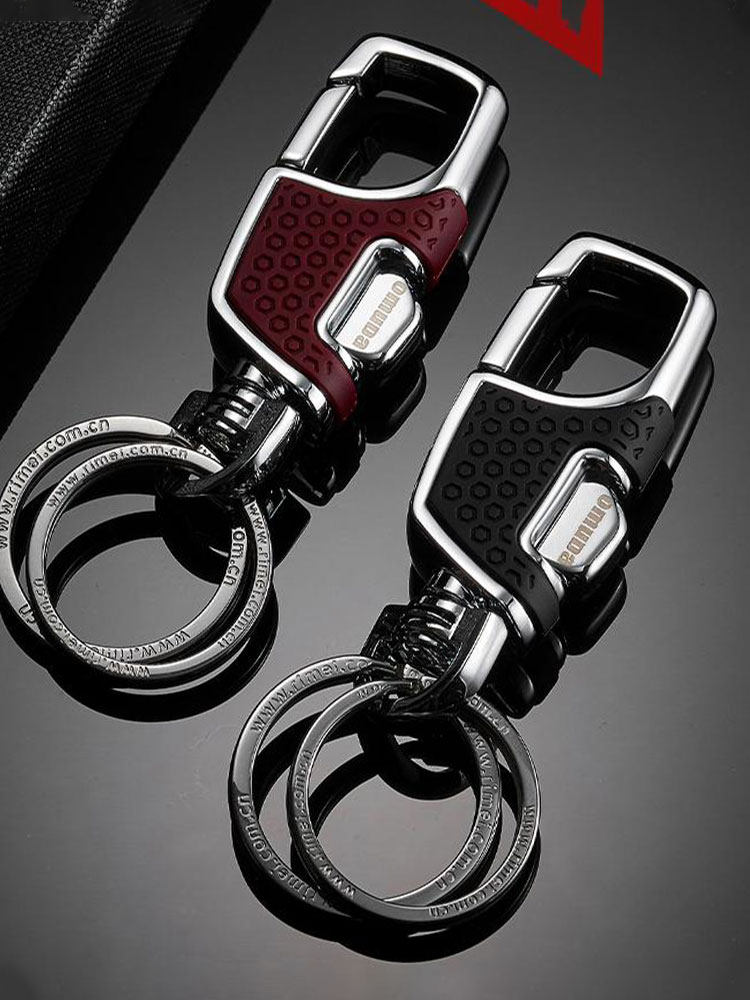 Creative Car Keychain Men's Waist Hanging Keychain Pendant Metal Keychain Durable Motorcycle Key Chain Ring