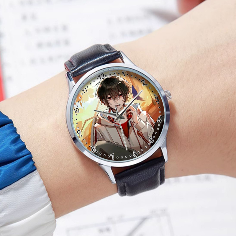 I'M Looking for a Trendy Quartz Watch for Middle and High School Students, Similar to the One Worn by the Character Mu Si Cheng in the Horror Game Fengshen, Non-Waterproof, Anime Style, for Both Men and Women