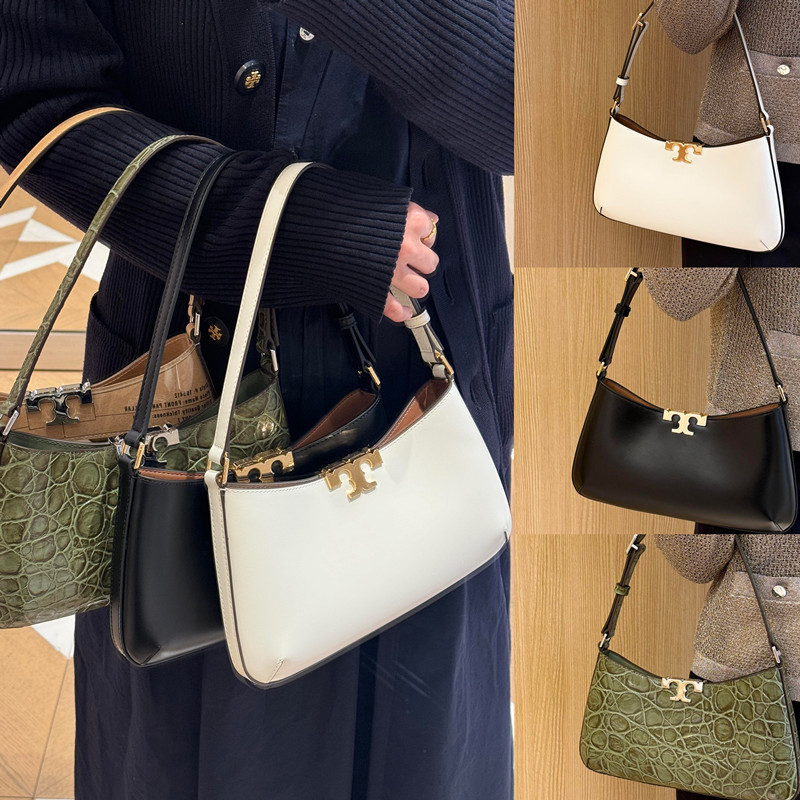New Tb Women's Underarm Bag Eleanor Leather Crescent-Shaped Half-Moon Bag Versatile Casual Crossbody Shoulder Bag