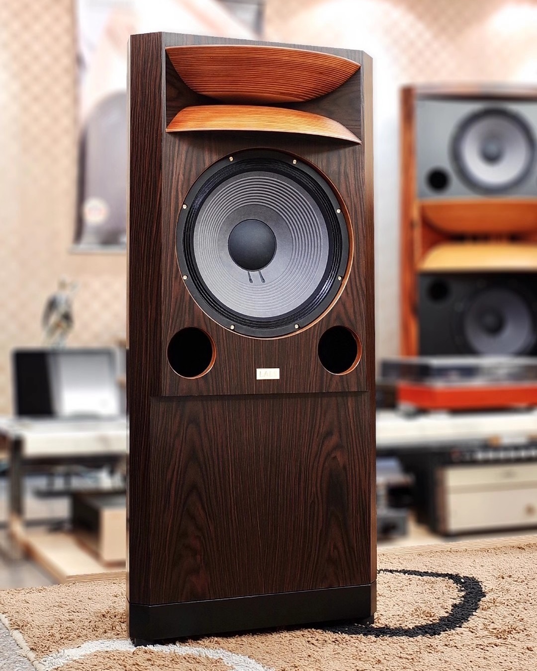 LALS Reals log horn 15 inch floor speaker Hi-End speaker HiFi home imported fever equipment