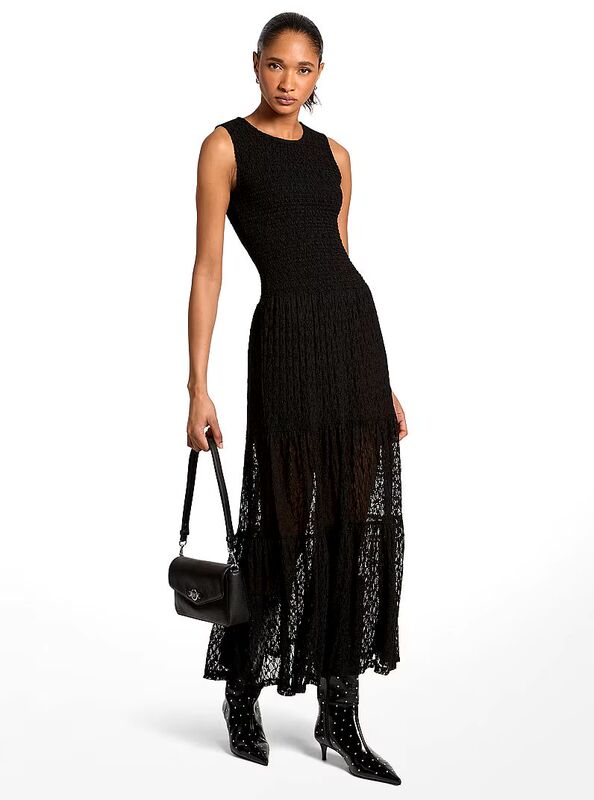 Mk Dress Stretch Floral Lace Maxi Dress Non-Refundable for Purchase, Delivery Within One Month