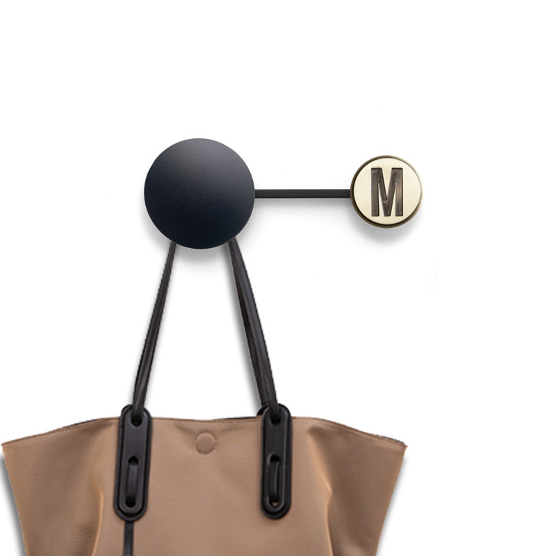 Twin serial hook creative with decorative masonry hookbrass hook hook bag shoe cabinet hook aluminum