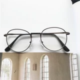 Кай -Xukun's Thy Chainse Glasses Женщины корейские издания Tide Ins Tide освещенная круглая коробка Harakuki Ulzzang Myopia Pramework мужчина