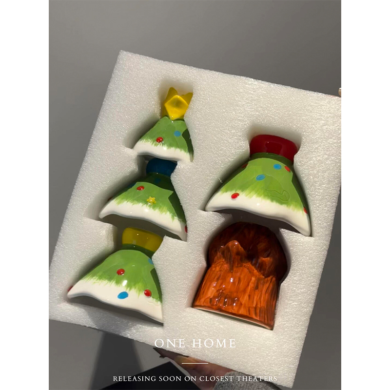 One Creative Christmas Tree Ceramic Mug for Girls, High-Quality Birthday Gift, Mug, Entrance Christmas Tree Ornament