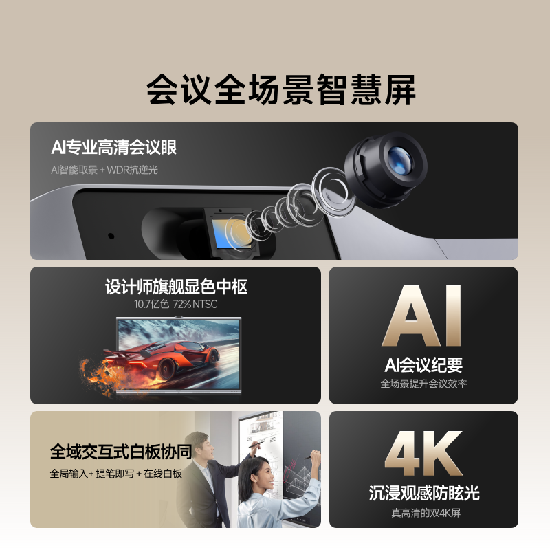 New Pro Maxhub Smart Conference Tablet All-In-One Machine Win10 Tv Touch Screen Electronic Whiteboard Video Conferencing Wireless Screen Projection Eg65Ds/Eg75/Eg86Ds Inch