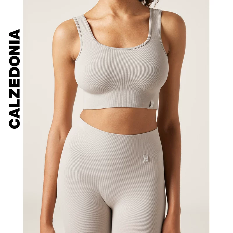 Женский спортивный топ CALZEDONIA стильный простой бесшовный BACK йога майка MODT0014