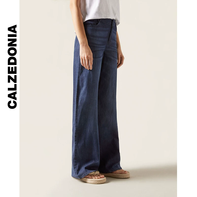 ЧУЛКИ CALZEDONIA Весна и лето Легкие джинсовые женские повседневные брюки CALZEDONIA MODP1264