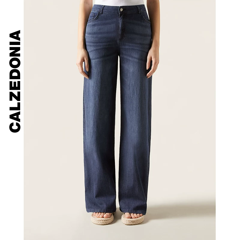 ЧУЛКИ CALZEDONIA Весна и лето Легкие джинсовые женские повседневные брюки CALZEDONIA MODP1264
