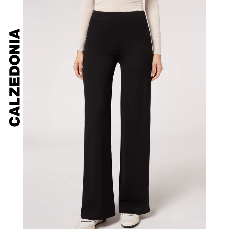 CALZEDONIA Kaze Итальянские носки осень женские повседневные модные широкие штаны расклешенные внутренние штаны Yamamoto pants MIP080