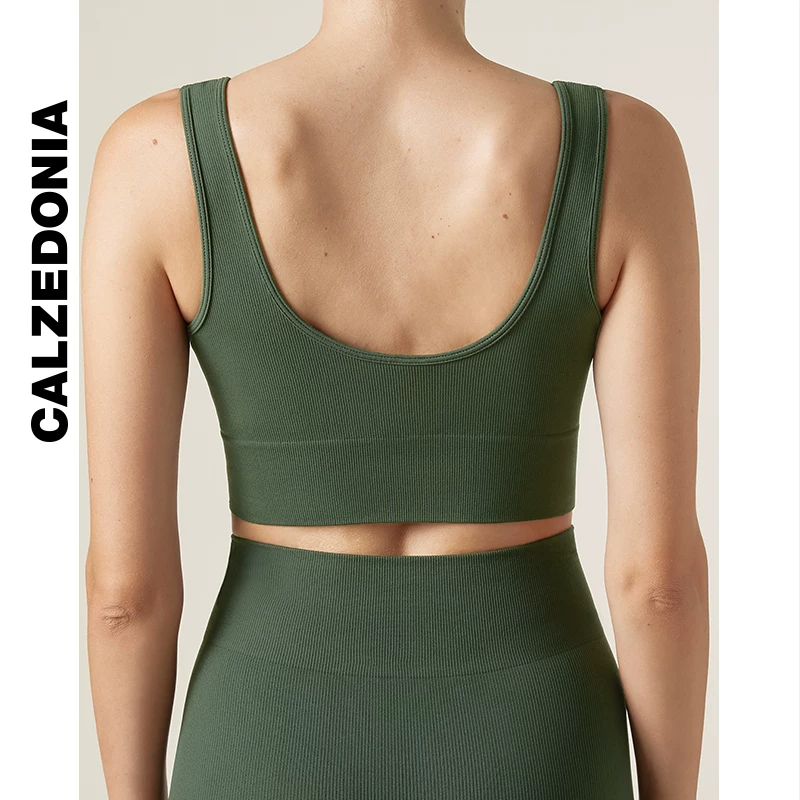 Женский спортивный топ CALZEDONIA стильный простой бесшовный BACK йога майка MODT0014