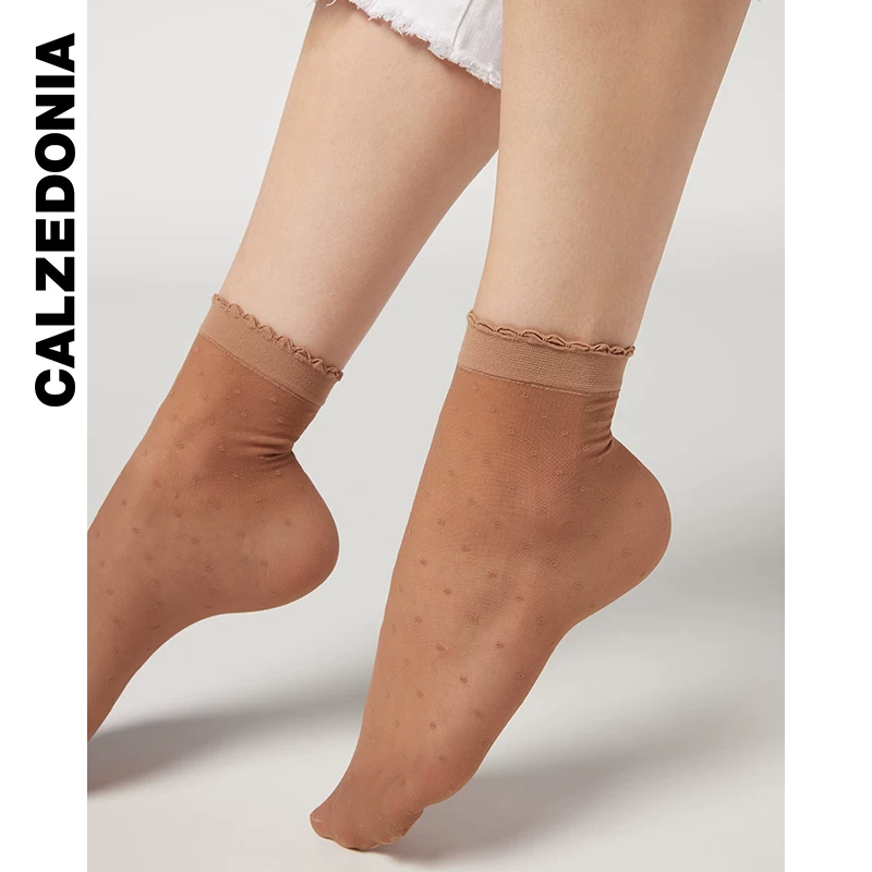 Калцедония Носки женские тонкие стильные модные светлые Matte Socks MODZ0233