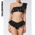 CALZEDONIA Phụ nữ gợi cảm Ruffled Half Pack Hip Bikini dưới SBR1560 4967 - Bikinis áo tắm biển đẹp Bikinis