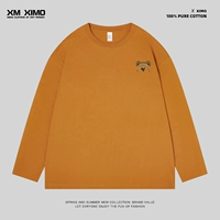 [❤️Обычные манжеты] Маленький логотип Fanatic на груди, ярко-оранжевый цвет, длинные рукава.