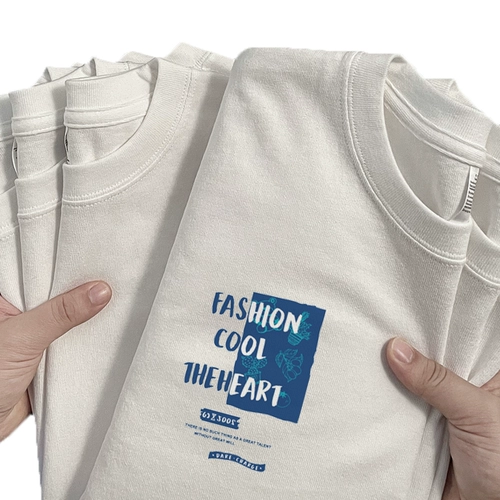 Хлопковая летняя трендовая универсальная белая футболка с коротким рукавом, свободный крой