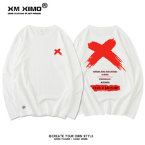 ins autumn Super fire long sleeve T-shirt mens New Harbor style inside base shirt Korean version of loose trend wild clothes