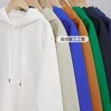 Дизайнерская демисезонная бархатная оригинальная небольшая толстовка с капюшоном, парная одежда для влюбленных, в американском стиле, оверсайз