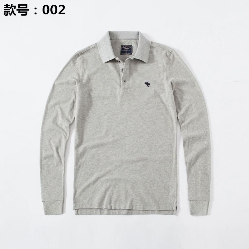 Áo thun nam chính hãng af chính hãng của Mỹ mới A & F Paul lapel POLO áo sơ mi cotton giản dị áo sơ mi nam dài tay áo cotton nam