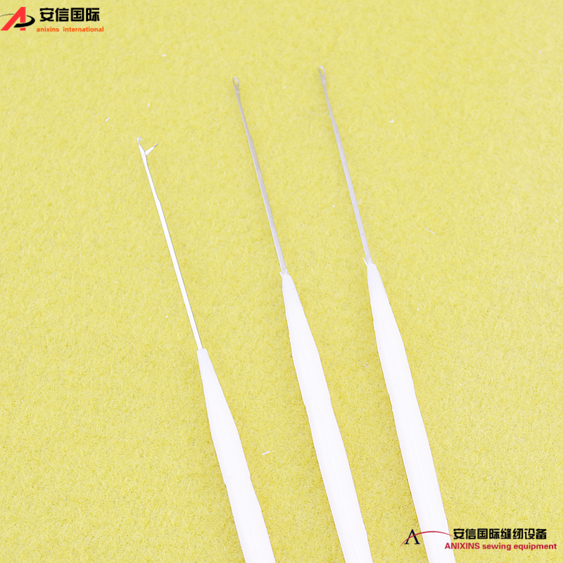 Anxin chất lượng tốt nhựa xử lý móc hoa móc đầu móc đơn sợi ren dệt DIY dụng cụ cầm tay - Công cụ & vật liệu may DIY phấn may