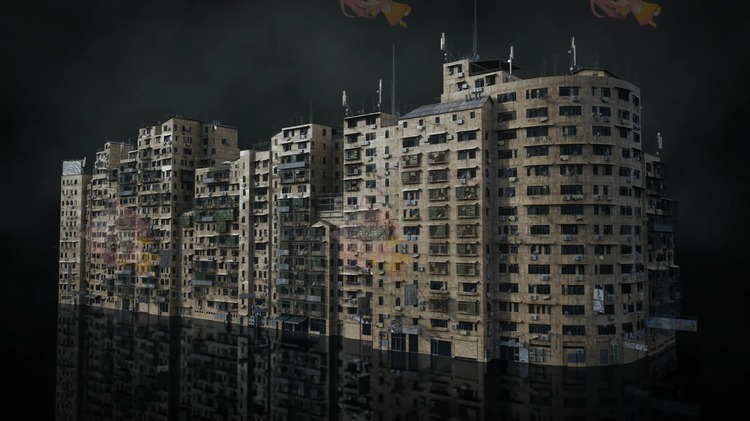 图片[7]-C4D blender室外未来贫民窟城市建筑废旧房屋大楼房子3d模型fbx设计素材 007-cg男孩