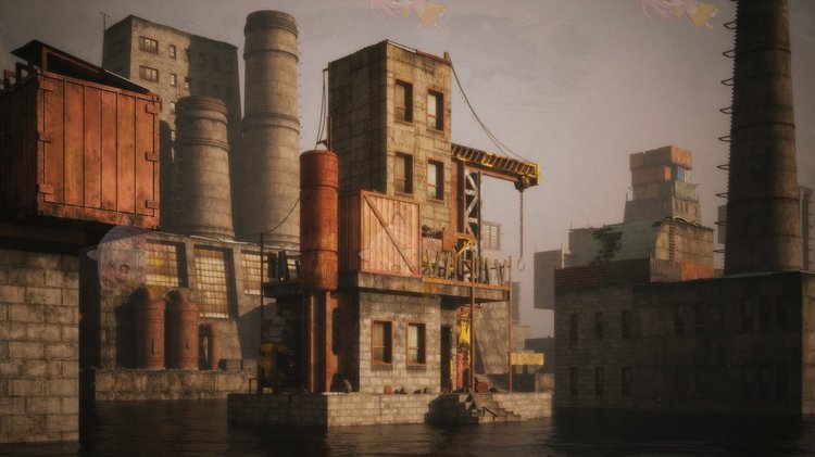 图片[8]-K035荒芜之地废墟工厂场景3D模型格式c4d/blender/fbx/obj-cg男孩