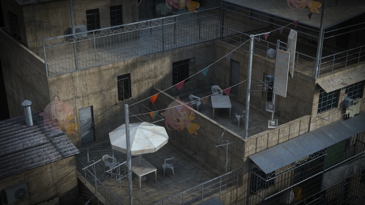 图片[16]-C4D blender室外未来贫民窟城市建筑废旧房屋大楼房子3d模型fbx设计素材 007-cg男孩