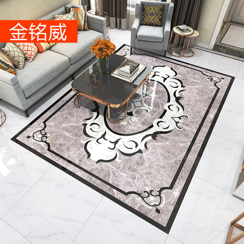 Living room parquet floor tile 800x800 marble water jet parquet map tile throwing crystal tile new floor tile ground center