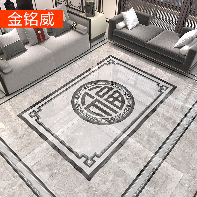 Modern simple piece floor tile gray floor tile furnished puzzle corridor tile tile pattern water knife floor tile