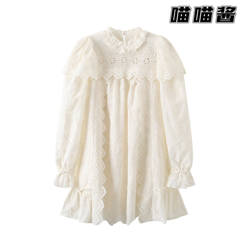 2022 spring method hollowed-out embroidered foam sleeveless women 3E1O635