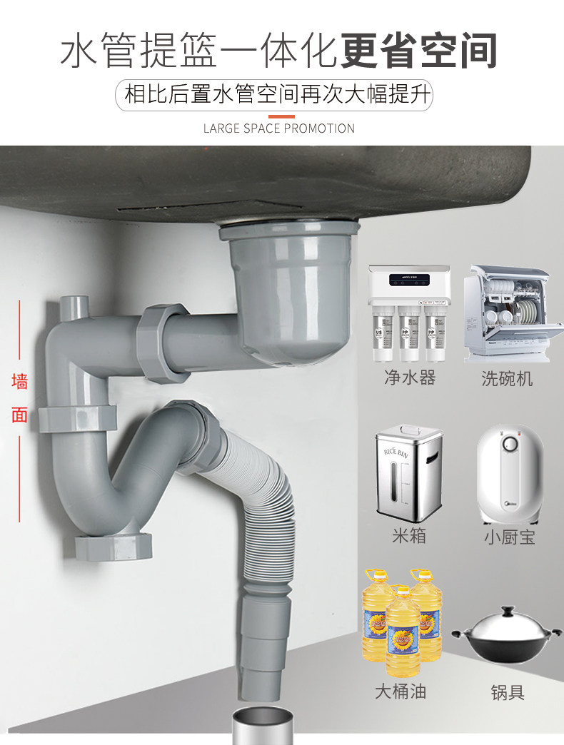 確幸水龍頭五金用品廚房水槽漏斗洗菜盆下水管配件單槽下水道排水洗碗池下水器套裝淘規格不同價格不同 露天拍賣