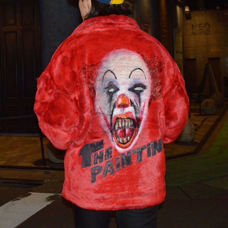 Halloween costume doublet hand-painted clown fur coat (discounted goods does not support returns)