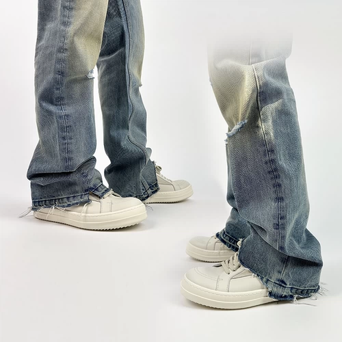 Mkszy оригинальная редкая кожа Rick23 Ro Black Wild Low -Top обувь белые повседневные туфли прилив