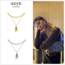 Authorized domestic spot Abyb Charming ethereal double necklace