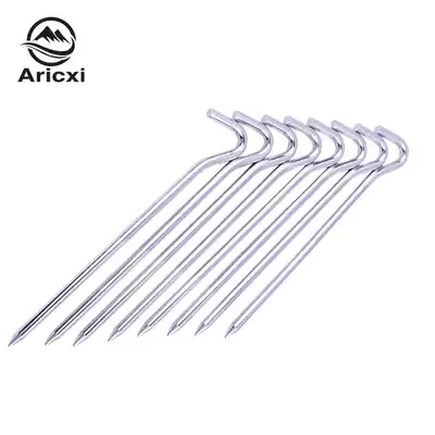 Tent floor nail question mark round nail 7075 aluminum alloy tent camping floor mat canopy accessories 8