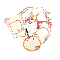 The Cake Decoration Cartoon can write Happy Birthday wishes cards Signature insert Flag blank 10 pieces