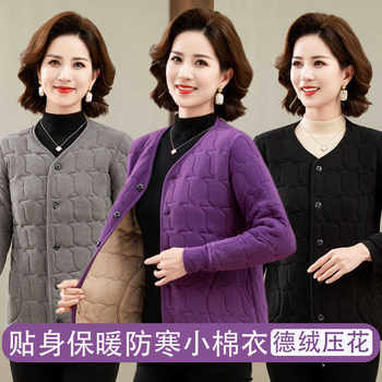 Warm cotton coat, german velvet cotton coat, middle-aged and elderly mothers Warm cotton coat, german velvet cotton coat, middle-aged and elderly mothers
