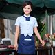 Western Restaurant Cafe Hotel Staff Mang sọc Áo sơ mi ngắn tay mùa hè Tây Nam Ăn Workwear