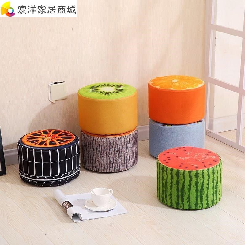 Short stool seat stool changing stool Sofa Stool foot pedal Bart solid wood minimalist Living room Creative short Dundun small round stool