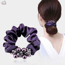 Large Intestine Hair Circle Star Co-Head Flowers 2021 New Advanced Korean Pig Bowel Hair Ring Durable Zahin Leather Fascia