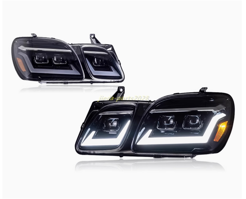 For Lexus LX470 LED DRL Left + Right Headlights Projector Assembly