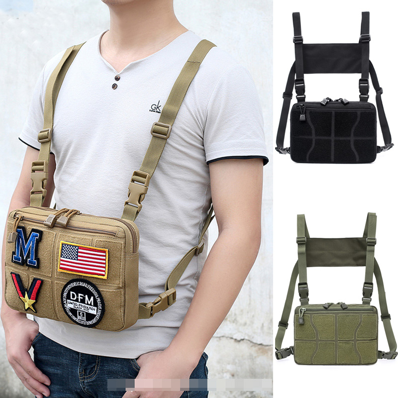Military Memes Tactical Quick Off Chest Bag Portable Tactical Bag Mobile Chest Bag Molle Accessories Bag Front Phone Wallet