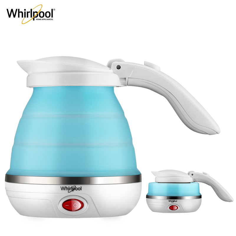 【美國百年老牌】Whirlpool 惠而浦 便攜折疊電熱水壺500ml+送旅游套裝 99元包郵(149-50元券)