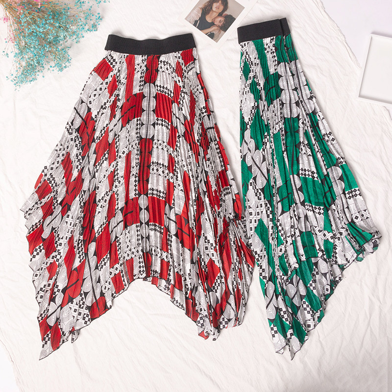 The Wanwan selected design senses geometric asymmetrical semi-body dress 1904037D