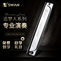 Swan dreamer monophonic harmonica 24 holes single row single hole C A B D E F G# tune adult professional performance level