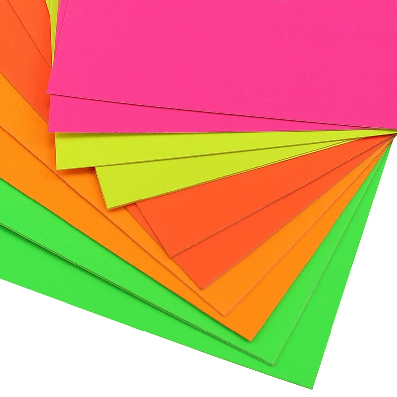 Fluorescence postcard for kindergarten for students, DIY, 250G