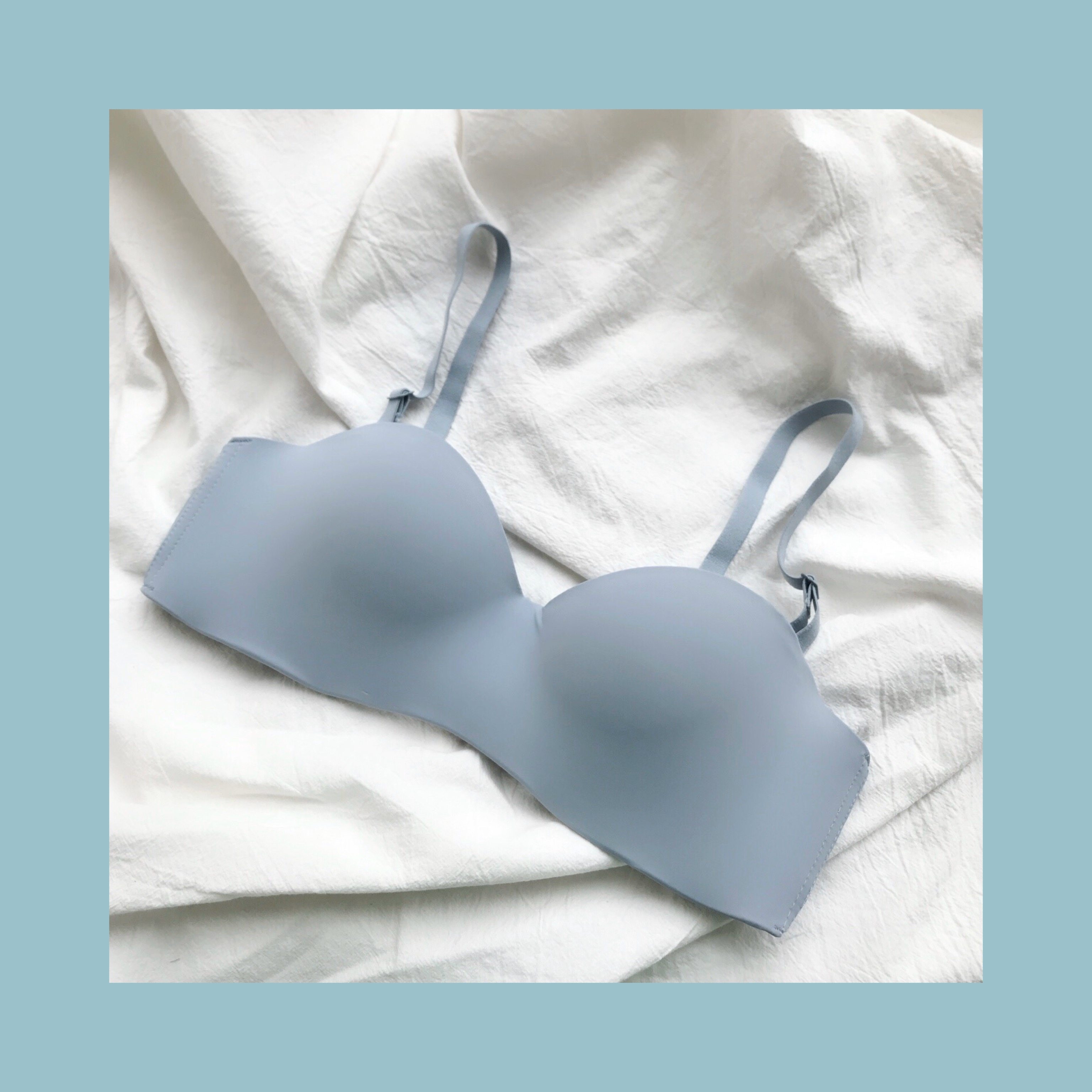 (Thin-paragraph trowel) No shoulder strap invisible coaling anti-slip lingerie female summer gown bra hood with little marks MHT-Taobao