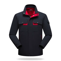 Двухслойный одинарный топ темно-синего и красного цвета из чистого хлопка.