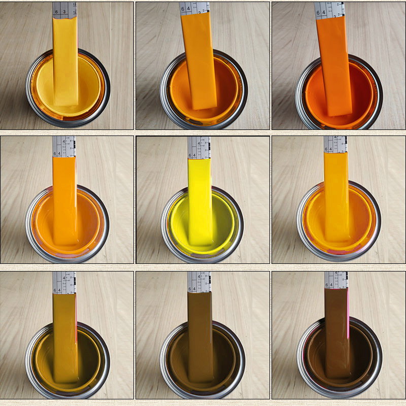 Light Brown Engineering Gold Yellow 2K Car Paint for Trucks, Aluminum Alloy Doors and Windows, Advertising Projects, Renovation and Color Change, in a Can