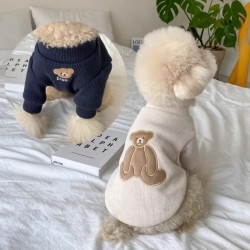 Dog Clothes for Autumn and Winter, Warm Clothing for Teddy, Bichon, Pomeranian, Teacup Dogs, Small and Medium-Sized Dogs, Pet Cat Clothes, Anti-Shedding