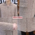 Áo khoác nam mùa đông cộng với áo choàng nhung trong phần dài của phiên bản Hàn Quốc của chiếc áo khoác dày đẹp trai - Áo gió